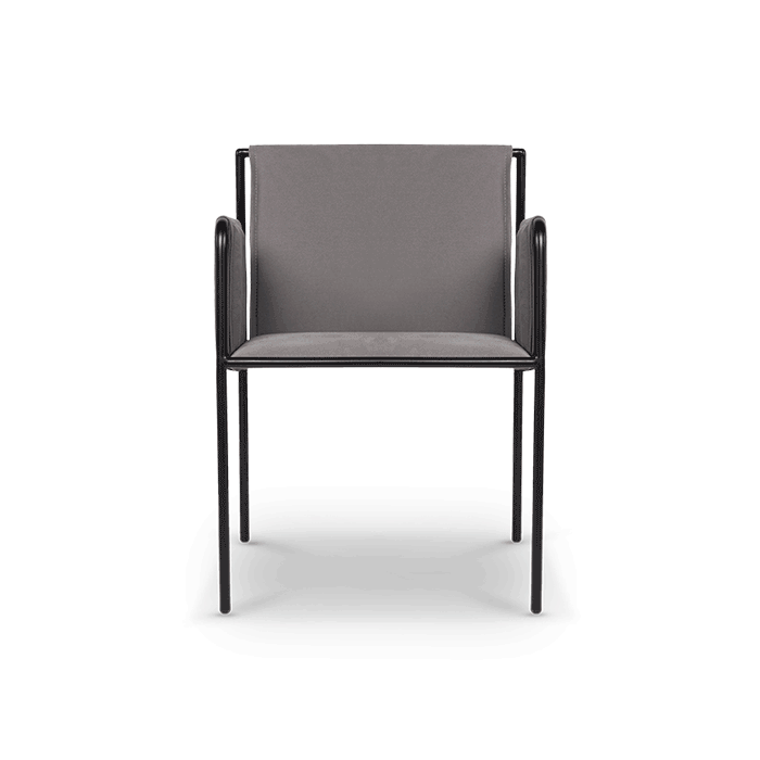 Cadeira Ciel Zeea design industrial alto padrao moderna e minimalista dimensoes