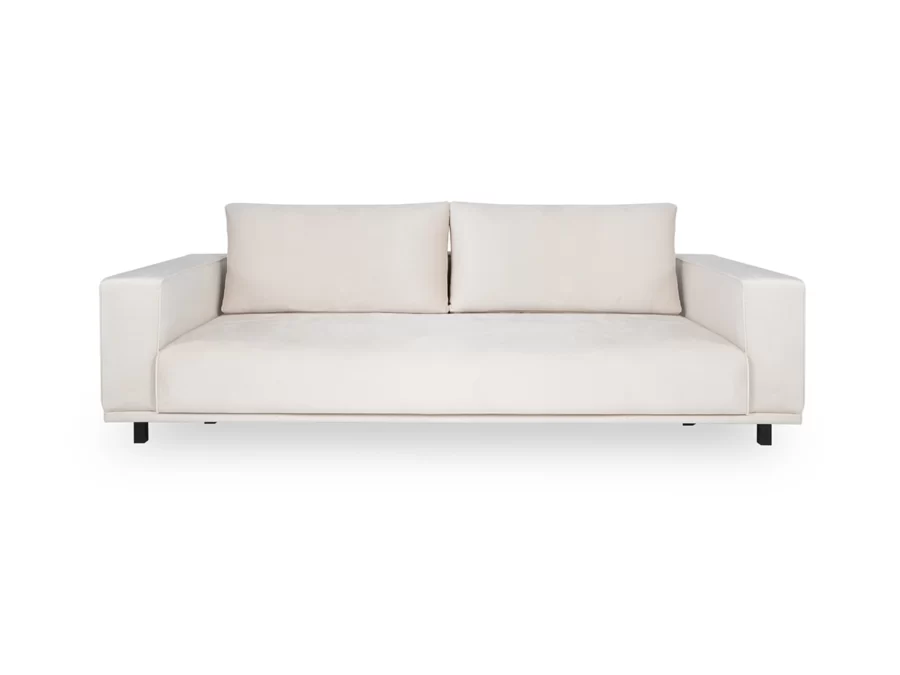 Sofa AMARA Zeea 3 lugares de luxo alto padrao design moderno e minimalista frente