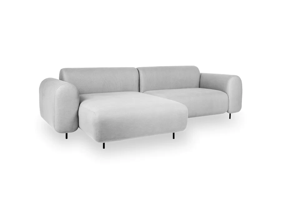 Sofa Dorin Zeea 2 lugares de luxo alto padrao design moderno e minimalista inclinacao direita