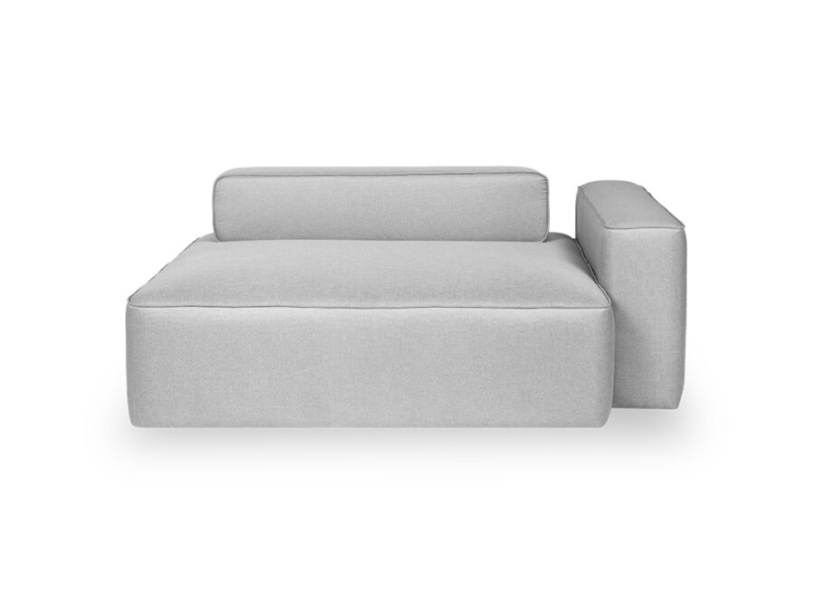 Sofa modular Vic Braco Zeea de luxo alto padrao design moderno industrial e minimalista frente