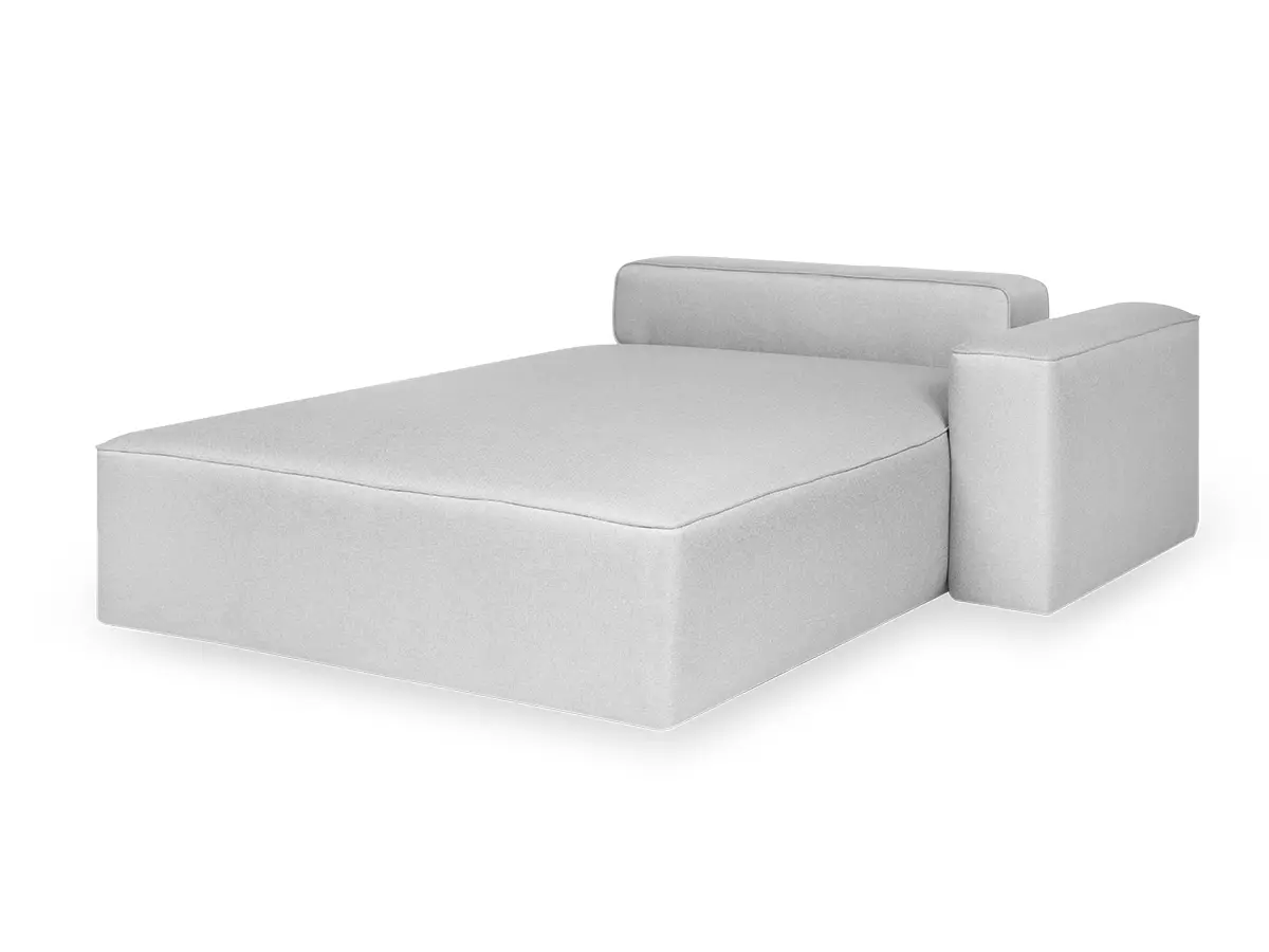 Sofa modular Vic Chaise Zeea de luxo alto padrao design moderno industrial e minimalista inclinado esquerda
