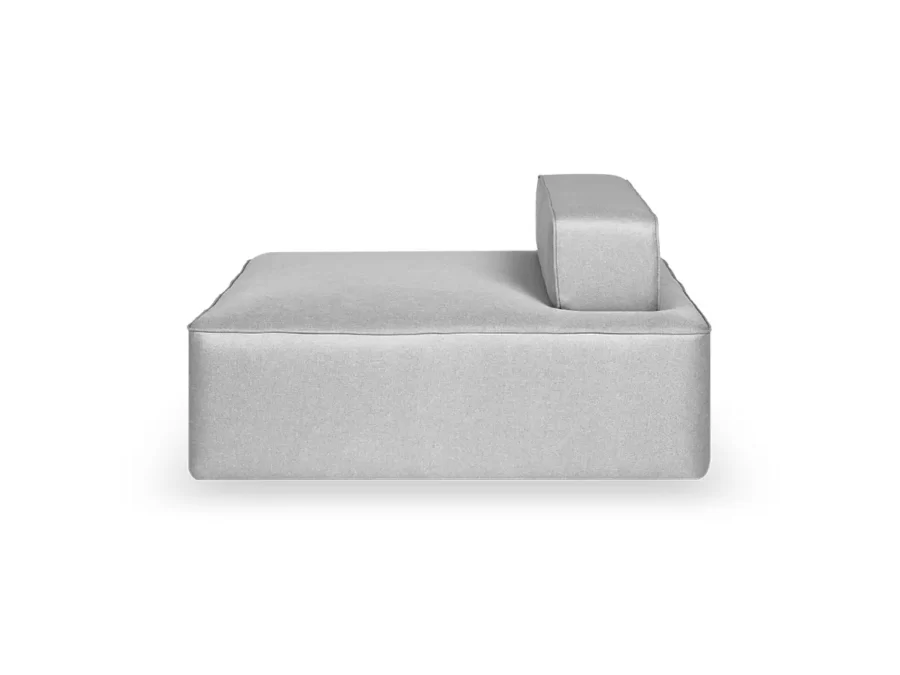 Sofa modular Vic Meio Zeea de luxo alto padrao design moderno industrial e minimalista esquerda