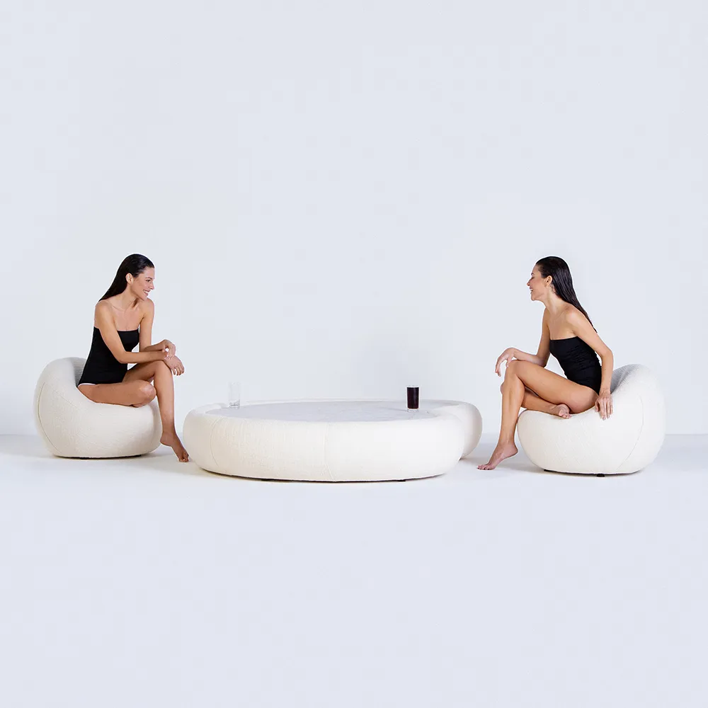 Poltrona Sofa Externo para Piscina Cordial Zeea Casa Cor de Luxo Design Minimalista Modelo