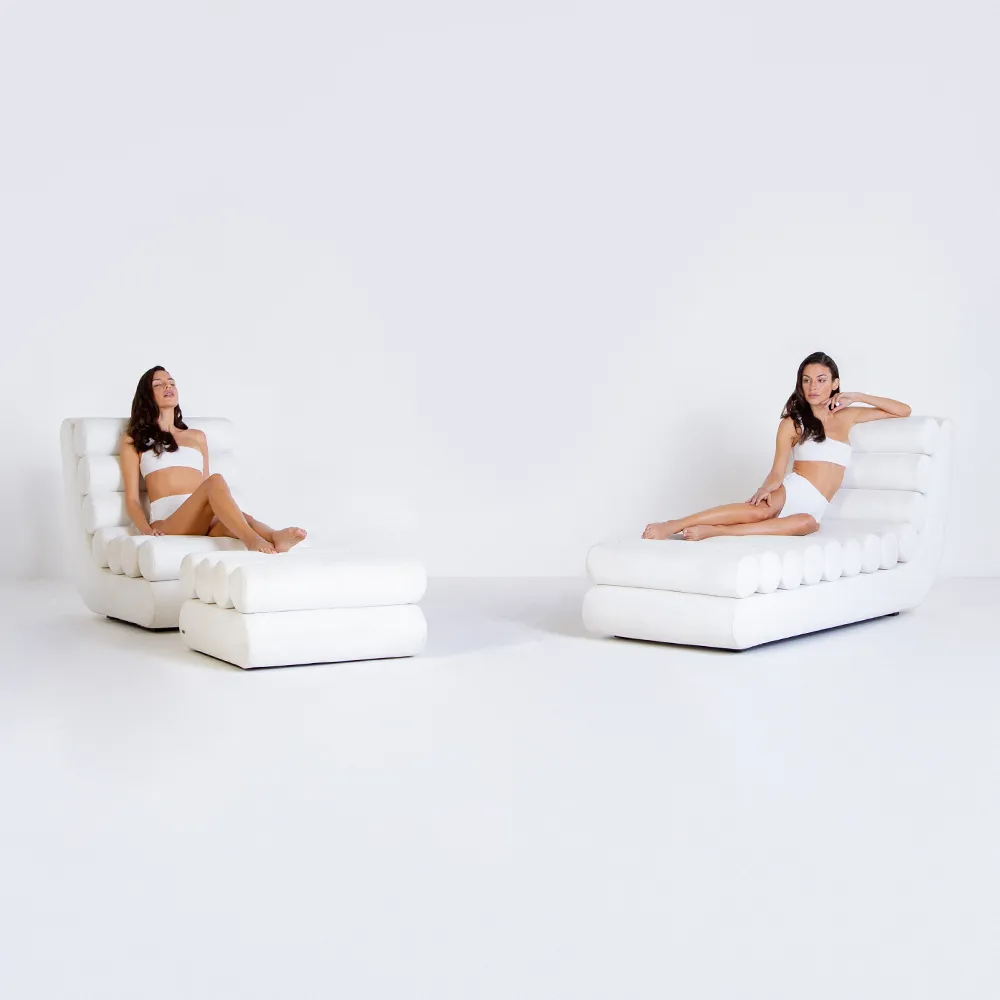 Poltrona Sofa Externo para Piscina Pouso Zeea Casa Cor de Luxo Sasha Meneghel Revista Vogue modelo